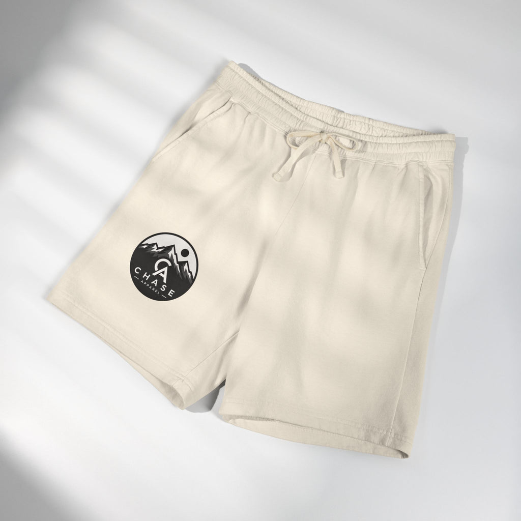 Chase Mountain Logo Fleece Sweat Shorts — Lightweight Casual Athletic Shorts