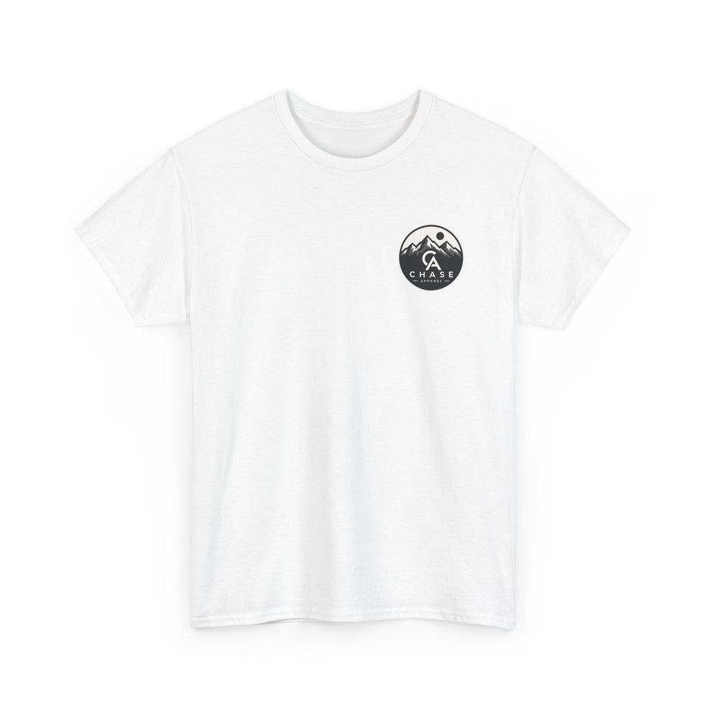 Mountain Crest Tee — Small Chest Logo "CA" Graphic Shirt