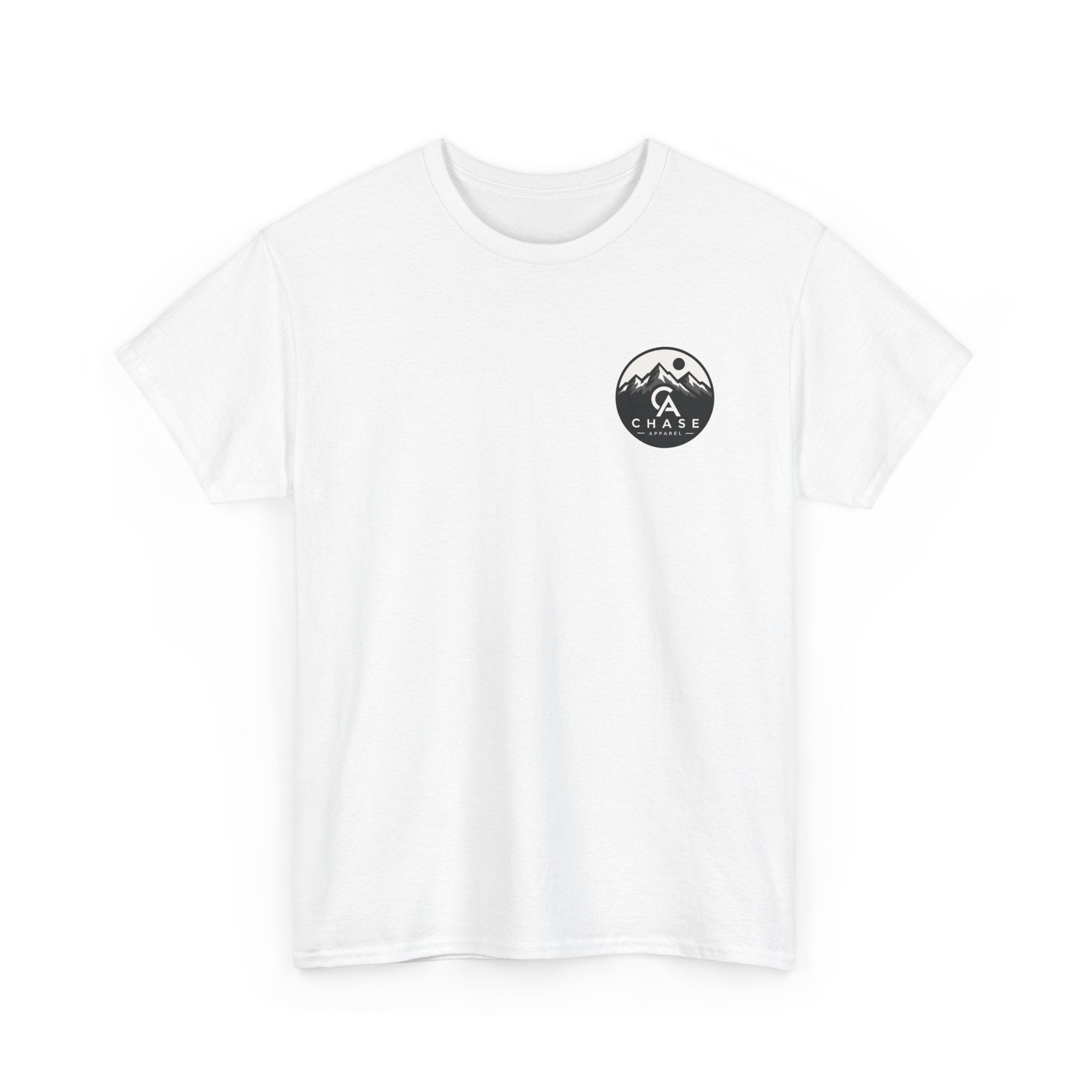 Mountain Crest Tee — Small Chest Logo "CA" Graphic Shirt