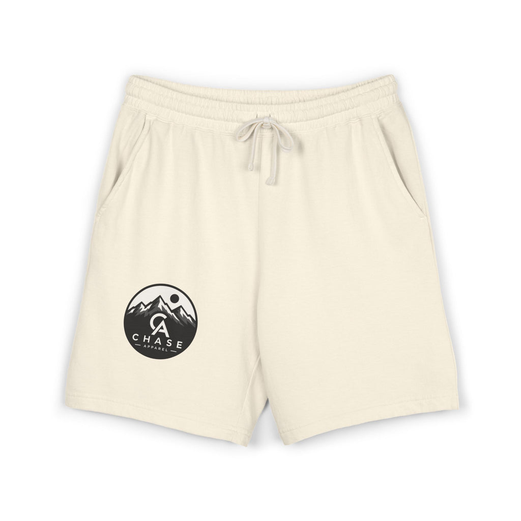 Chase Mountain Logo Fleece Sweat Shorts — Lightweight Casual Athletic Shorts