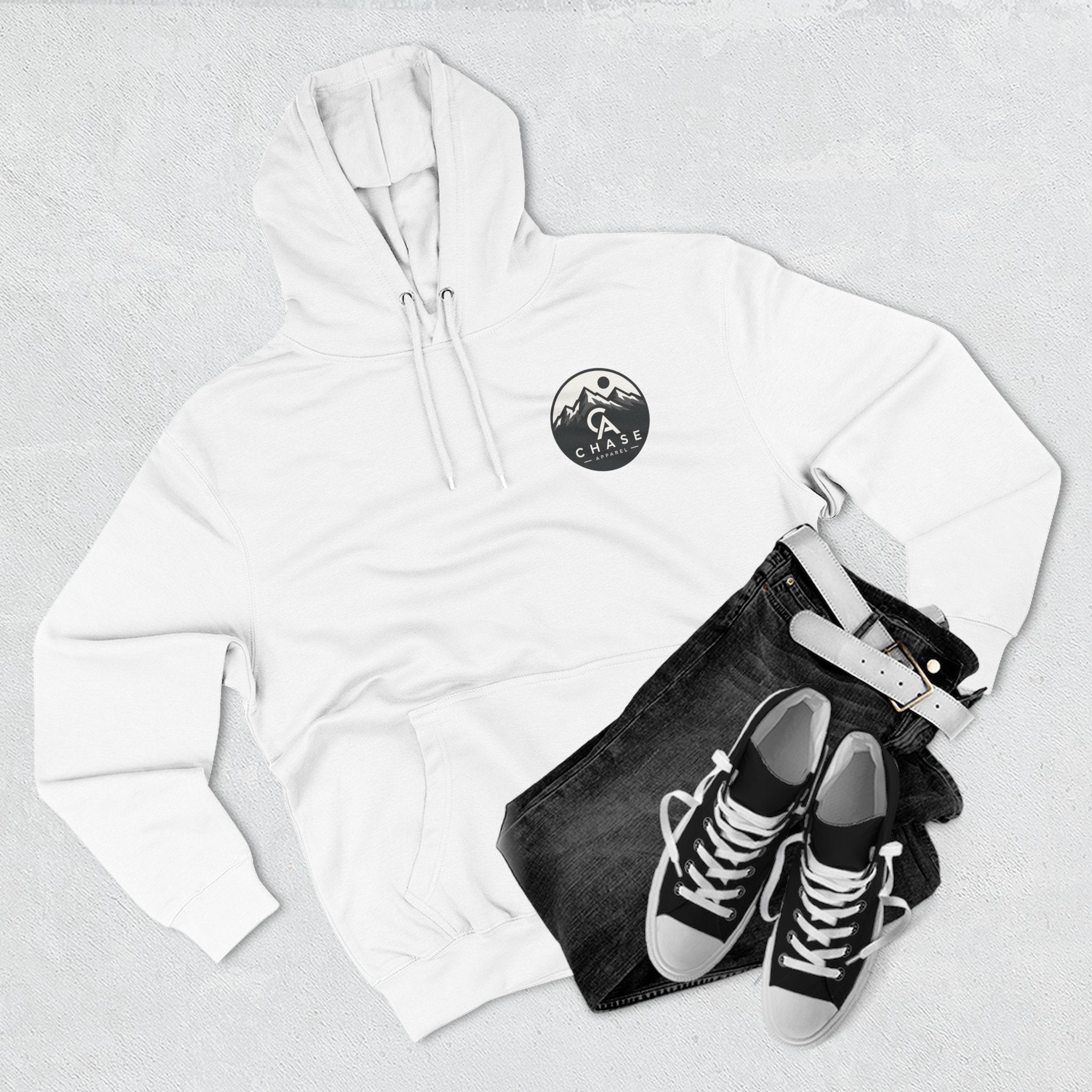 Hoodie — Mountain Adventure Graphic Fleece Hoodie (CH Ase Chase logo)
