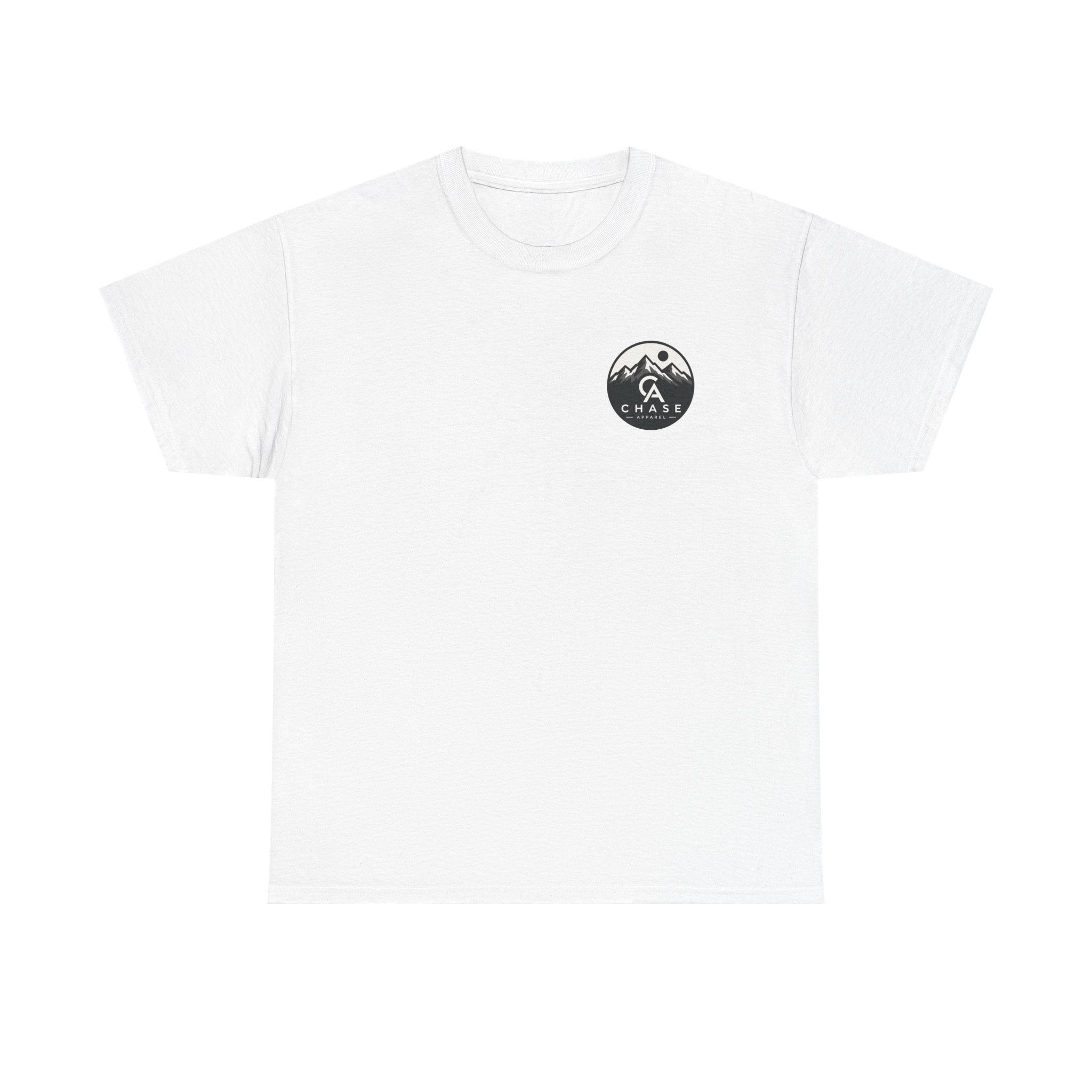 Mountain Crest Tee — Small Chest Logo "CA" Graphic Shirt
